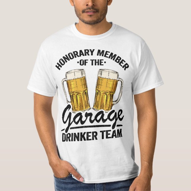 Camiseta Honorary Member Garage Drinker Team Day Drinking M (Anverso)