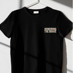 Camiseta "honrando a los valientes"