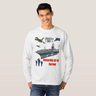 Camiseta Honrando al poderoso militar blanco