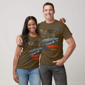 Camiseta Honrando al poderoso militar marrón