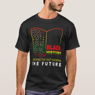 Camiseta Honrando el futuro inspirador del pasado - negro a