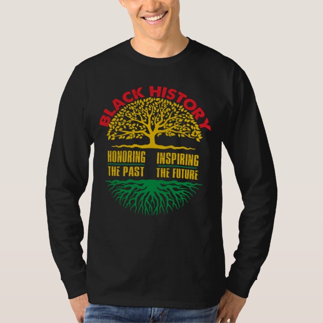 Camiseta Honrando el inspirador mes de la historia negra de (Anverso)