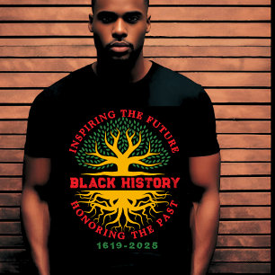 Camiseta Honrando el inspirador mes de la historia negra de