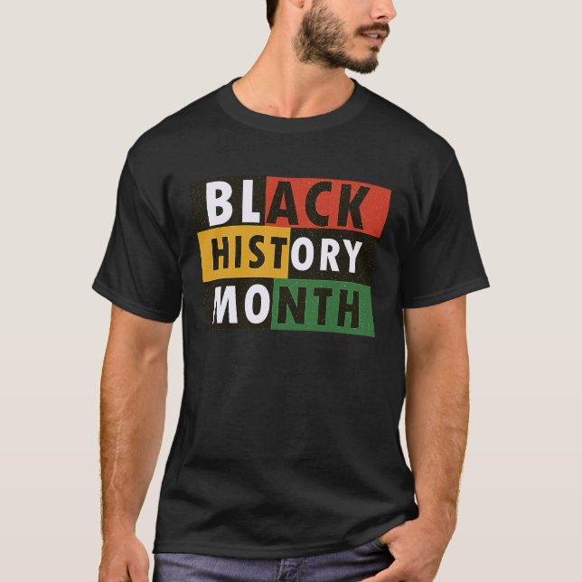 Camiseta Honrando la historia negra de la antigua reina afr (Anverso)
