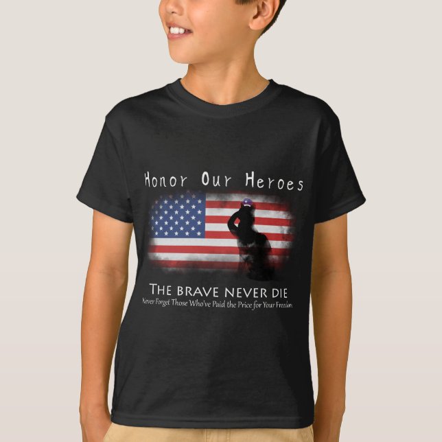 Camiseta Honre a nuestros héroes el Memorial Day (Anverso)