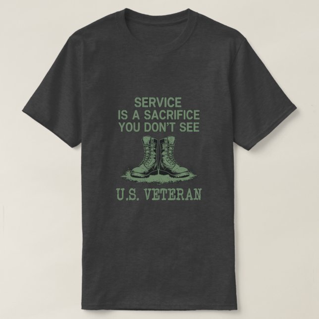 Camiseta Honremos a Nuestros Veteranos – El Servic (Diseño del anverso)