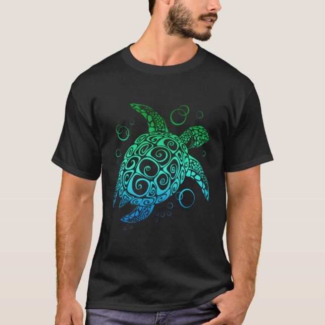 Camiseta Honu hawaiano de tortuga marina (Anverso)