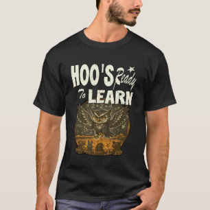 Camiseta HOO ESTÁ LISTO PARA APRENDER maestro Búho enseñand