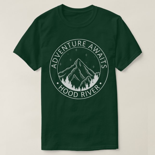 Camiseta Hood River Oregon USA Adventure Awath (Diseño del anverso)