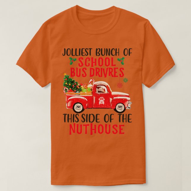 Camiseta Hoodie, chofere de autobús escolar (Diseño del anverso)