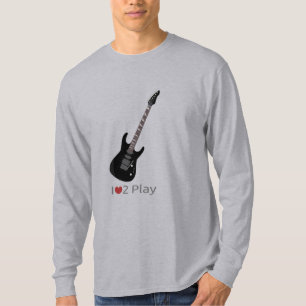 Camiseta Hoodie con ilustracion de guitarra eléctrica