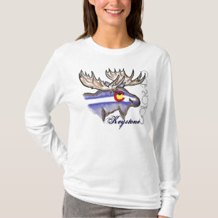 Camiseta Hoodie de las mujeres mayores de Colorado