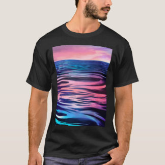 Camiseta Hoodie de pullover de Sunset de las olas del mar