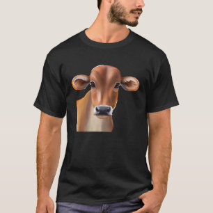 Camiseta Hoodie de pulpa de vaca bovina marrón_1
