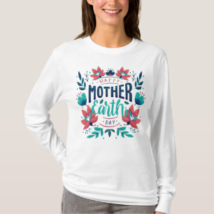 Camiseta Hoodie del Día de la Madre Tierra dibujado a mano 