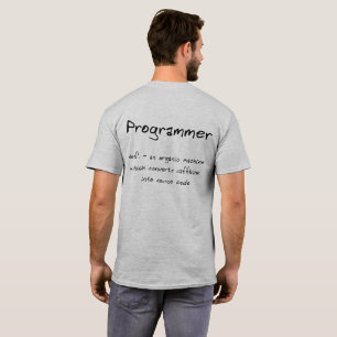 Camiseta Hoodie del programador (retroimpresión)