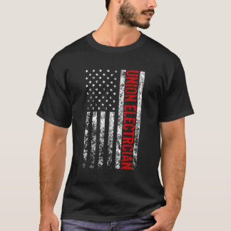 Camiseta Hoodie Eléctrico De La Unión Con Un F Estadouniden