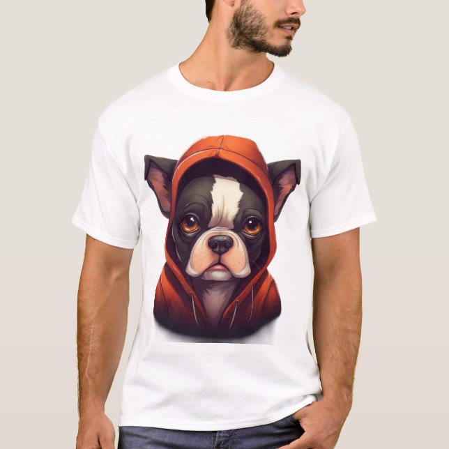 Camiseta Hoodie Frenchie: ¡Demasiado Guay Fur School! (Anverso)