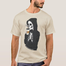Hoodie Skeleton Café para beber
