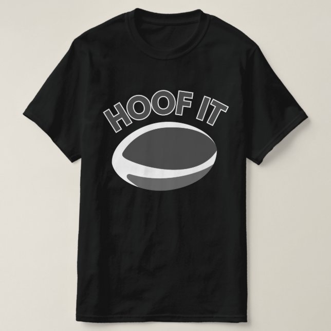Camiseta Hoof It - Rugby (Diseño del anverso)