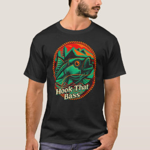 Camiseta Hook That Bass Fly Fishing Hunter