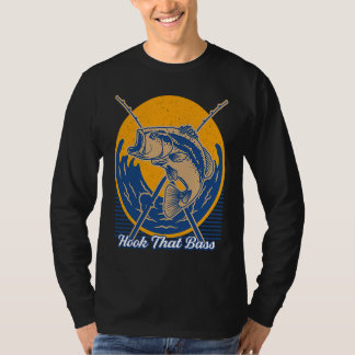 Camiseta Hook That Bass Fly Fishing Hunting Angling Hunter 