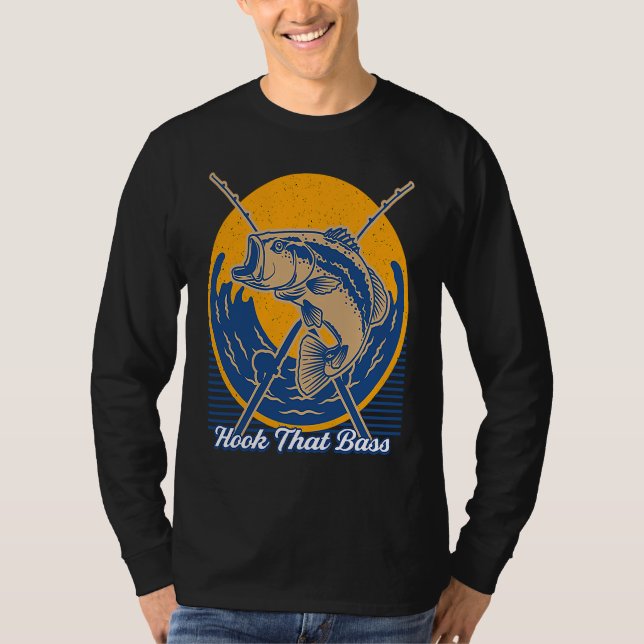 Camiseta Hook That Bass Fly Fishing Hunting Angling Hunter  (Anverso)