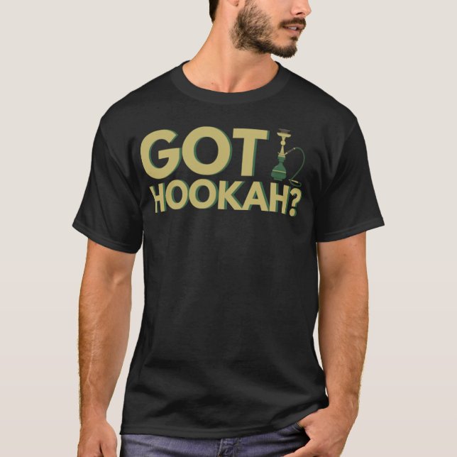 Camiseta Hookah Bar And Waterpipe Shisha Smoridin (Anverso)