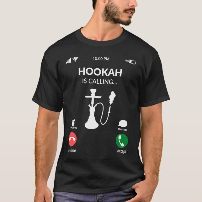 Camiseta Hookah llama a la idea de Shihsa Hookah (Anverso)