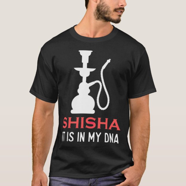 Camiseta Hookah Shisha ADN animales de tabaco bibi y tina (Anverso)
