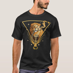 Camiseta Hookah y un show de fumadores saltando divertido 