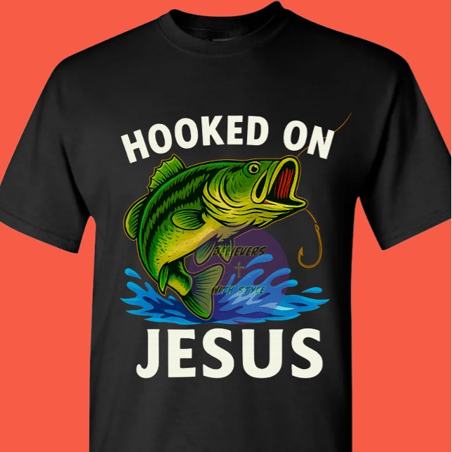 Camiseta Hooked on Jesus - Christian (Subido por el creador)