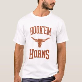 Camiseta Hook'em Horns - Texas Bull Head with Longhorns