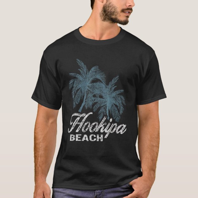 Camiseta Hookipa Beach Hawaii Dos Palmeras Grandes (Anverso)
