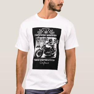 Camiseta Hooligans Motocicleta Carreras California T-Shirt