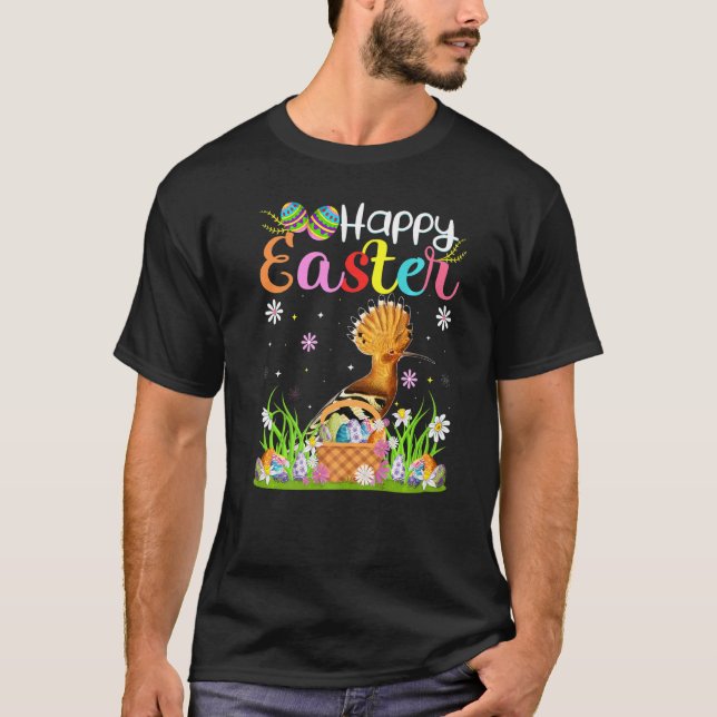 Camiseta Hoopoes Bird Bunny Egg Huning Funny Hoopos Happy (Anverso)