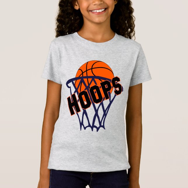 Camiseta Hoops Basketball and Net Chicas Tee (Anverso)