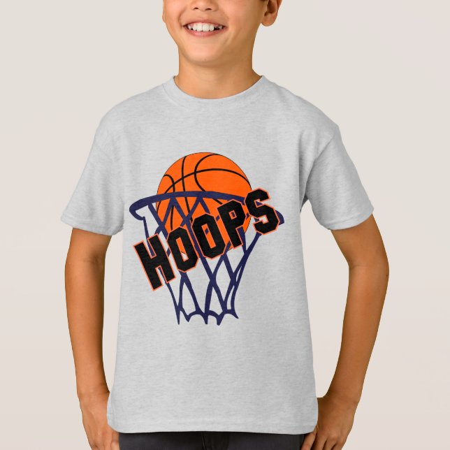 Camiseta Hoops Basketball & Net Boys Tee (Anverso)