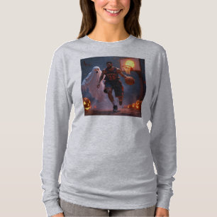 Camiseta Hoops perdidos: Medianoche en la cancha de calabaz