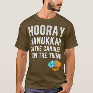 Camiseta Hooray Hanukkah Funny Dreidel Juego Festividad Jud