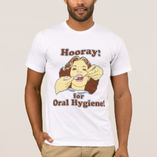 Camiseta Hooray para la higiene oral retra