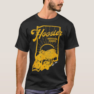 Camiseta Hoosier Estatal Indiana Retro Vintag