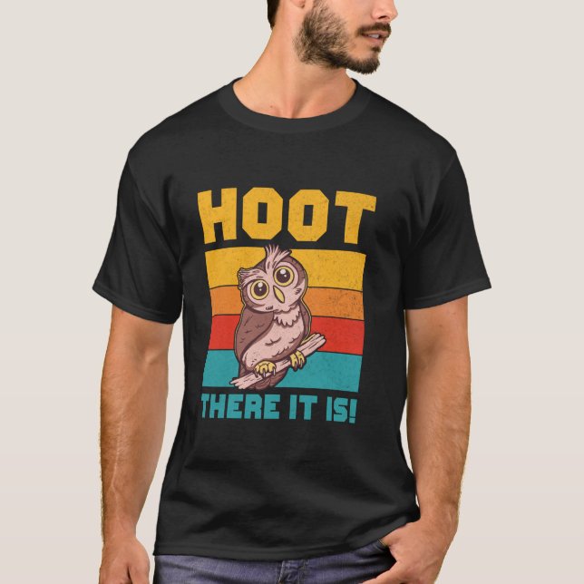 Camiseta Hoot Ahí Está Owl (Anverso)