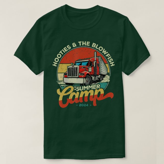 Camiseta Hootie y el campamento de verano de los peces flor (Diseño del anverso)