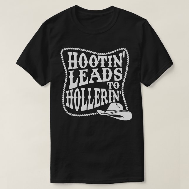 Camiseta Hootin Lleva A Hollerin (Diseño del anverso)