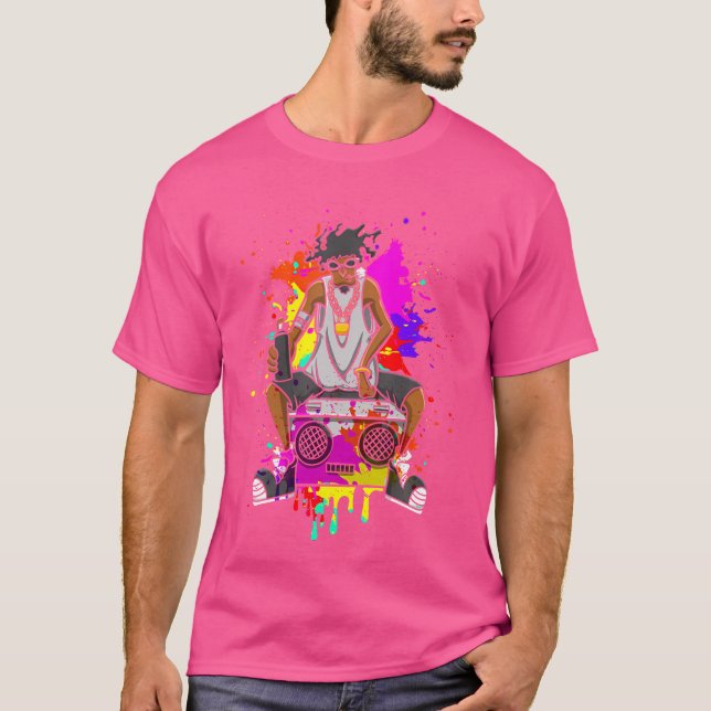 Camiseta Hop de cadera de Guay Black Men (Anverso)