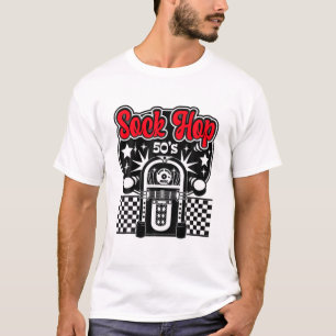 Camiseta Hop De Calzado De Los Años 50 Para Mujeres Hombres