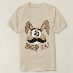 Camiseta Hop On Mustache Rabbit