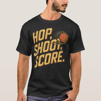 Camiseta Hop Shoot Score Basketball Sports Lovers family