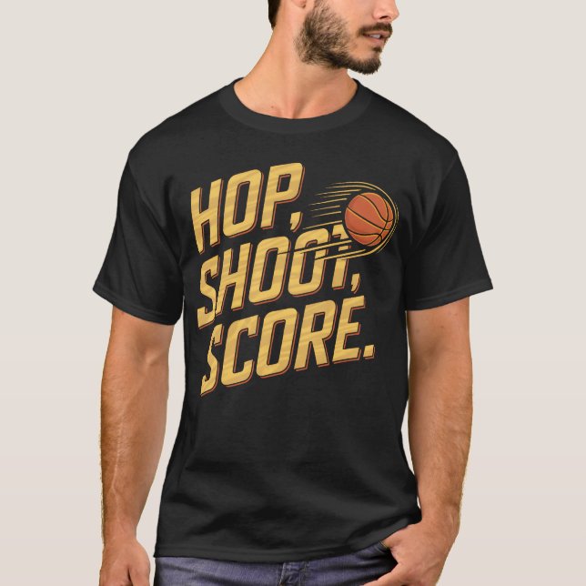 Camiseta Hop Shoot Score Basketball Sports Lovers family (Anverso)